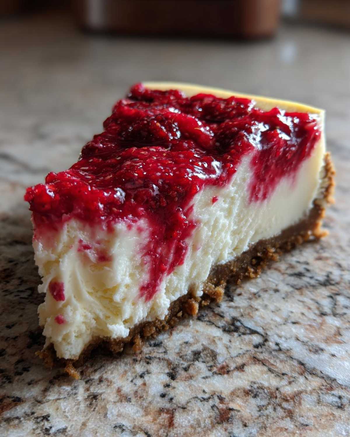 No Bake White Chocolate Raspberry Cheesecake - detail 4