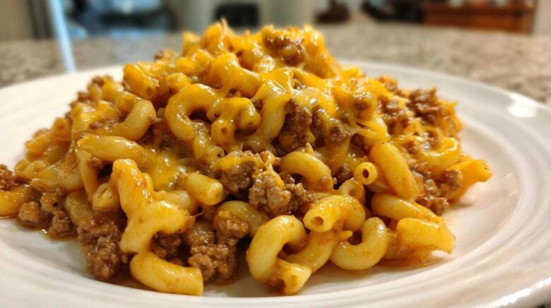 One Pot Beef Taco Pasta