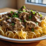 One Pot Creamy Beef Stroganoff