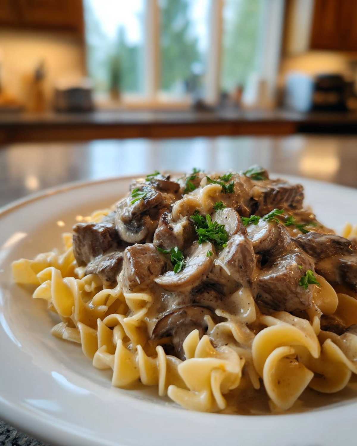 One Pot Creamy Beef Stroganoff - detail 3
