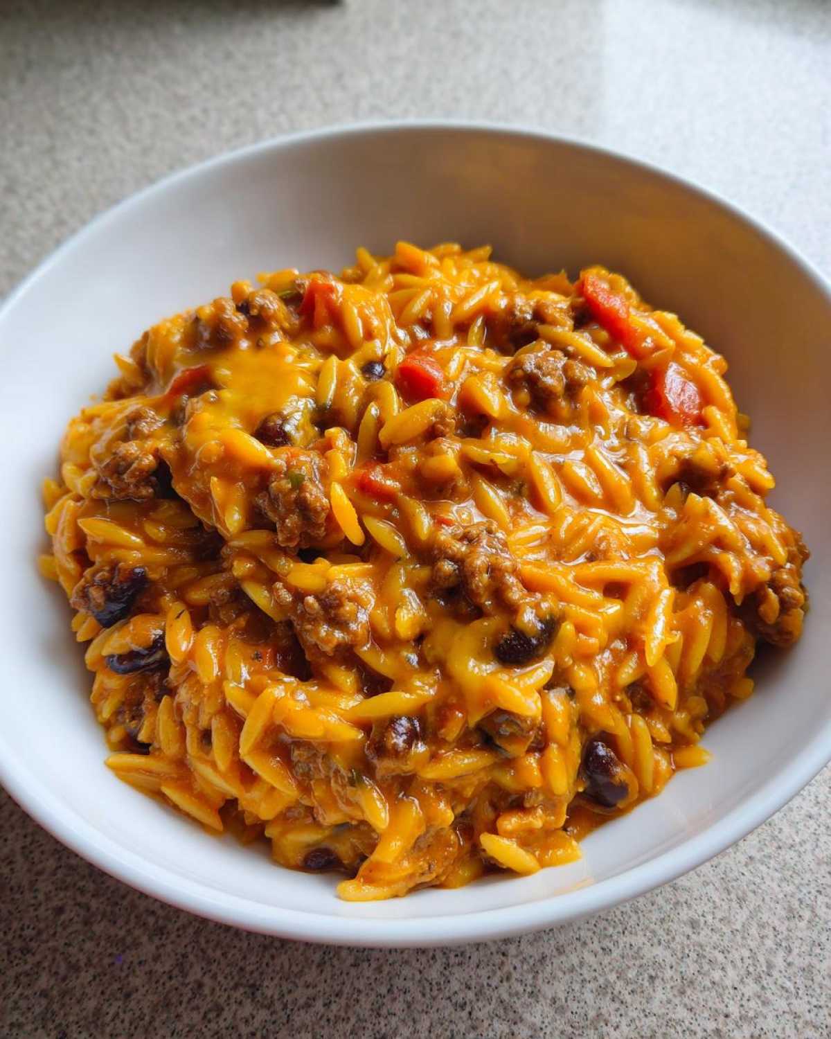 One Pot Creamy Beef Taco Orzo - detail 3