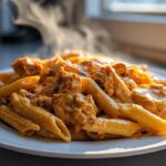 One Pot Creamy Chicken Taco Pasta