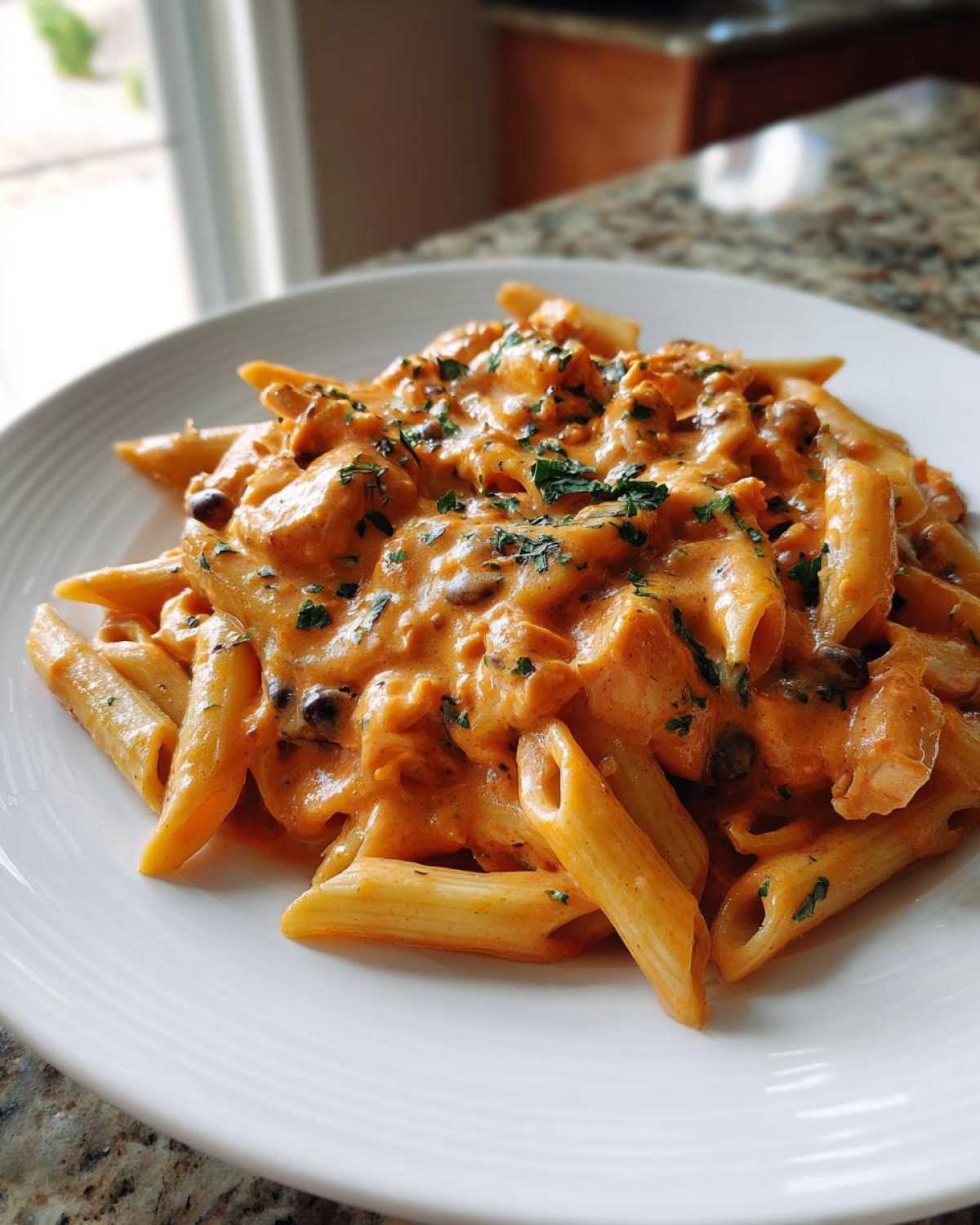 One Pot Creamy Chicken Taco Pasta - detail 2