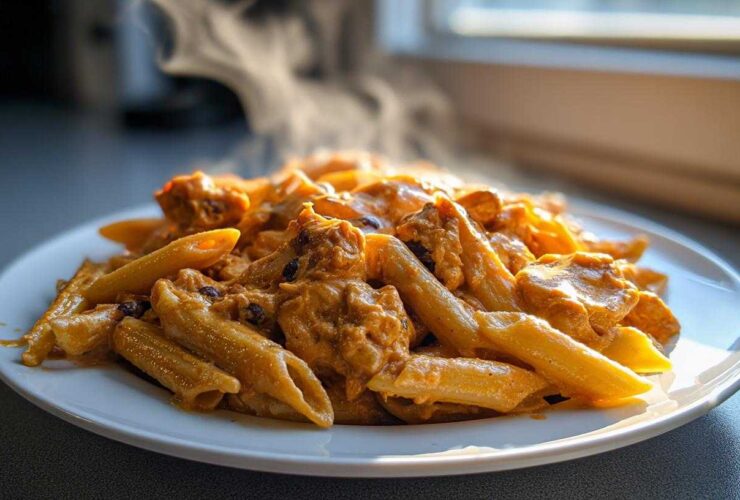 One Pot Creamy Chicken Taco Pasta