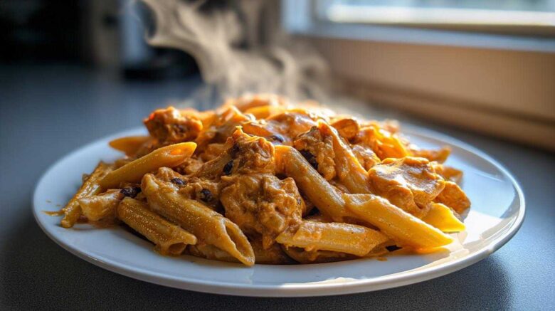 One Pot Creamy Chicken Taco Pasta