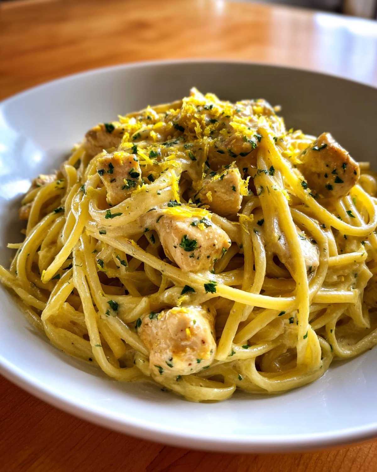 One Pot Creamy Lemon Chicken Pasta - detail 3