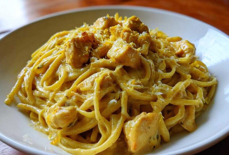 One Pot Creamy Lemon Chicken Pasta