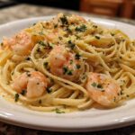 One Pot Creamy Lemon Shrimp Pasta
