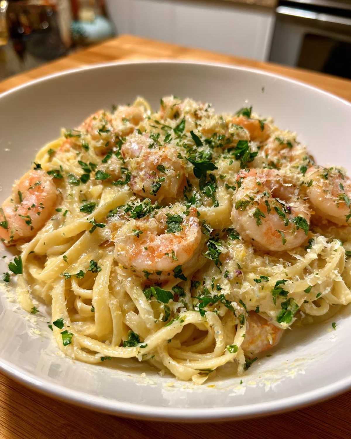 One Pot Creamy Lemon Shrimp Pasta - detail 2