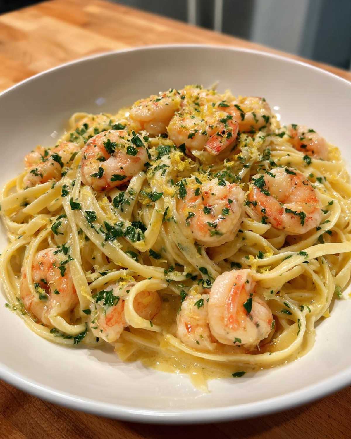 One Pot Creamy Lemon Shrimp Pasta - detail 3
