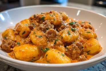 One Pot Creamy Sausage Gnocchi