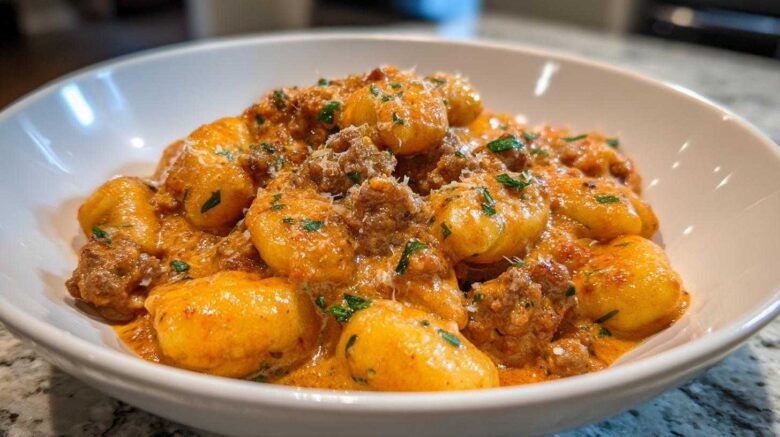 One Pot Creamy Sausage Gnocchi