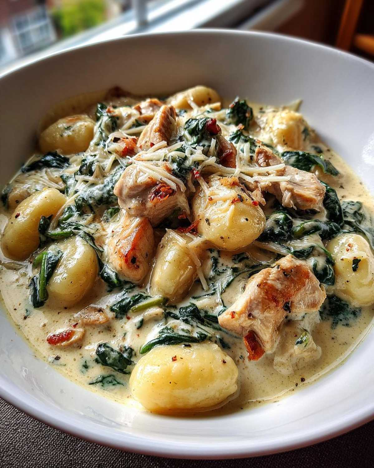 One Pot Creamy Spinach Chicken Gnocchi - detail 1