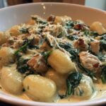 One Pot Creamy Spinach Chicken Gnocchi