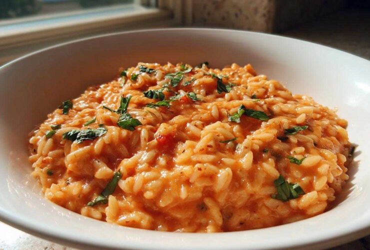 One Pot Creamy Tomato Orzo