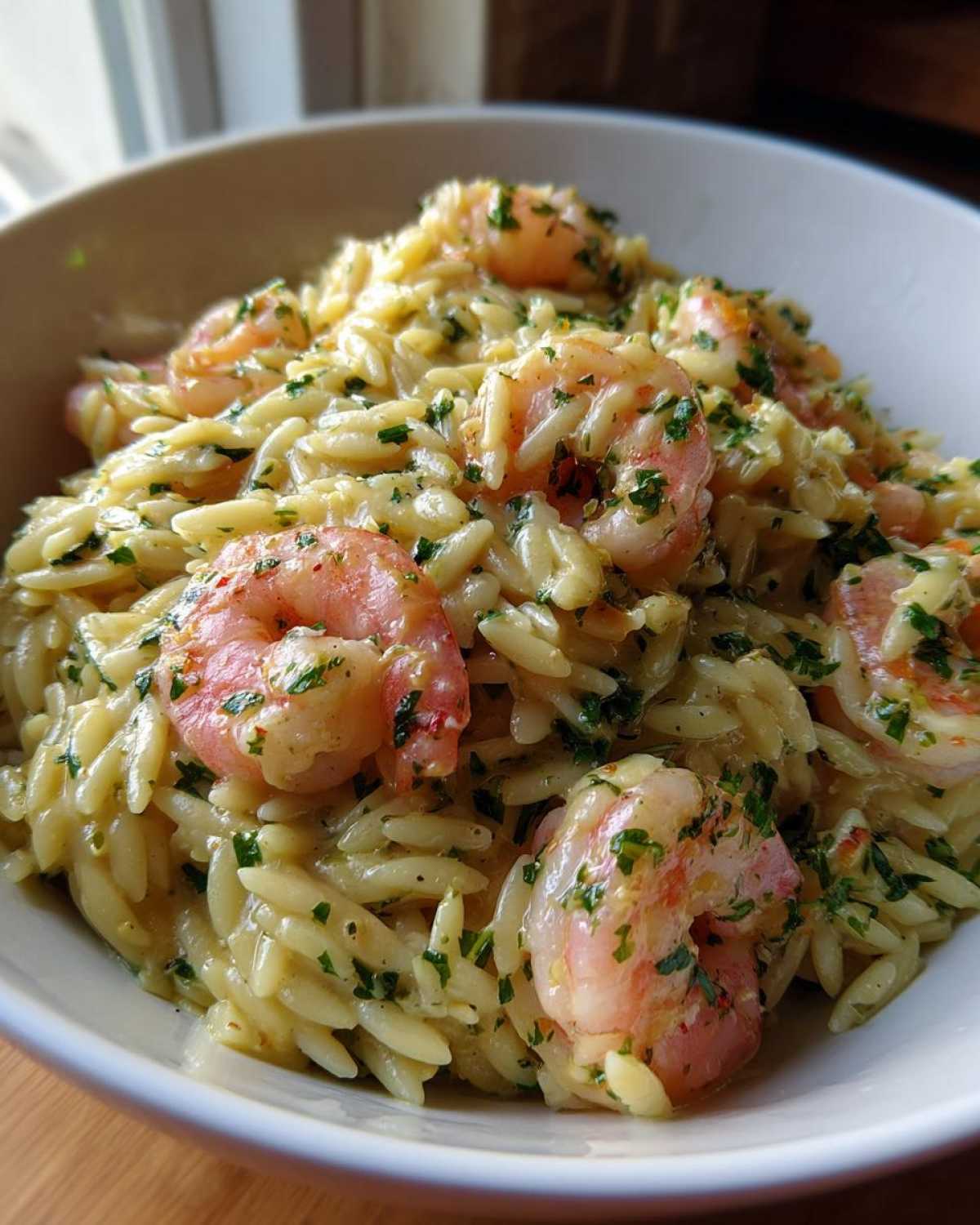 One Pot Lemon Shrimp Orzo - detail 2
