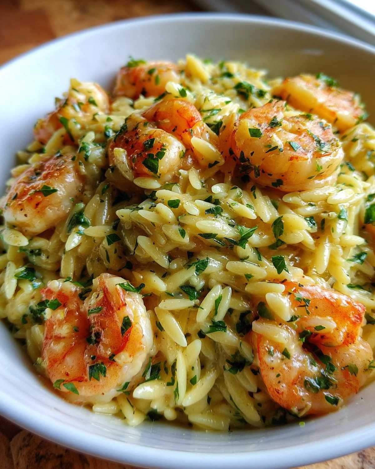 One Pot Lemon Shrimp Orzo - detail 3