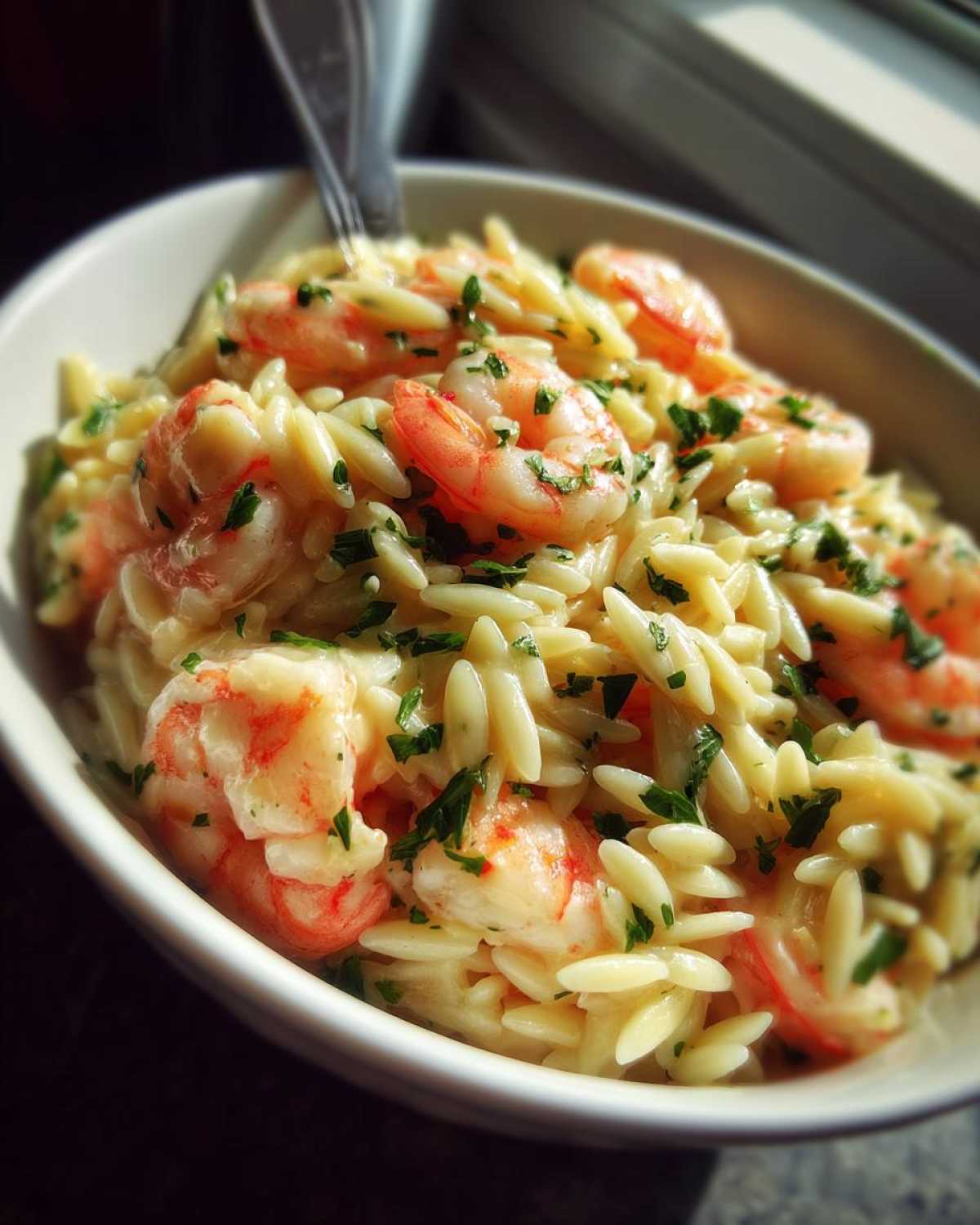 One Pot Lemon Shrimp Orzo - detail 4