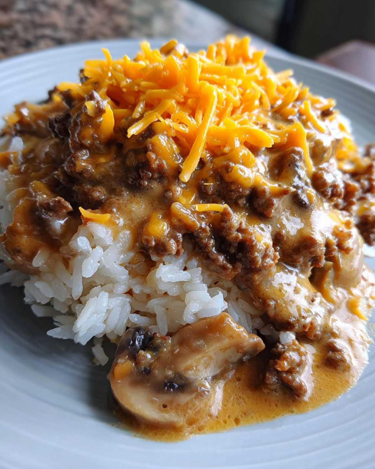 One Skillet Creamy Beef Rice - detail 1