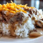 One Skillet Creamy Beef Rice