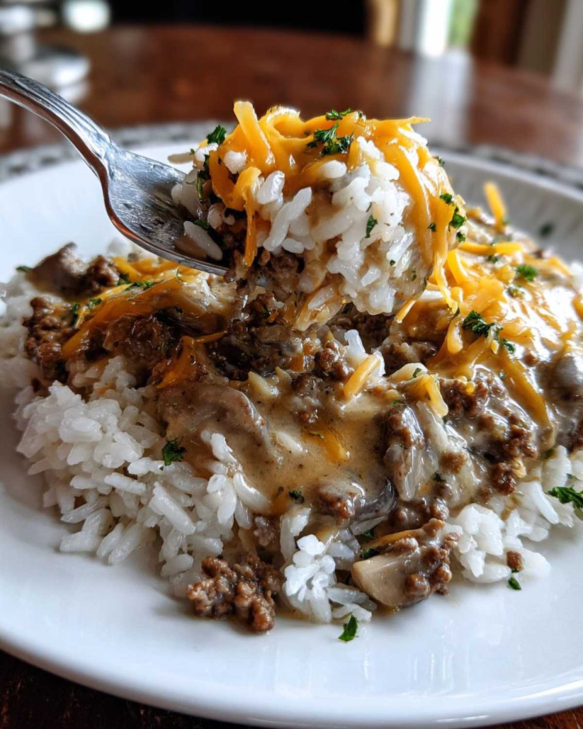 One Skillet Creamy Beef Rice - detail 3