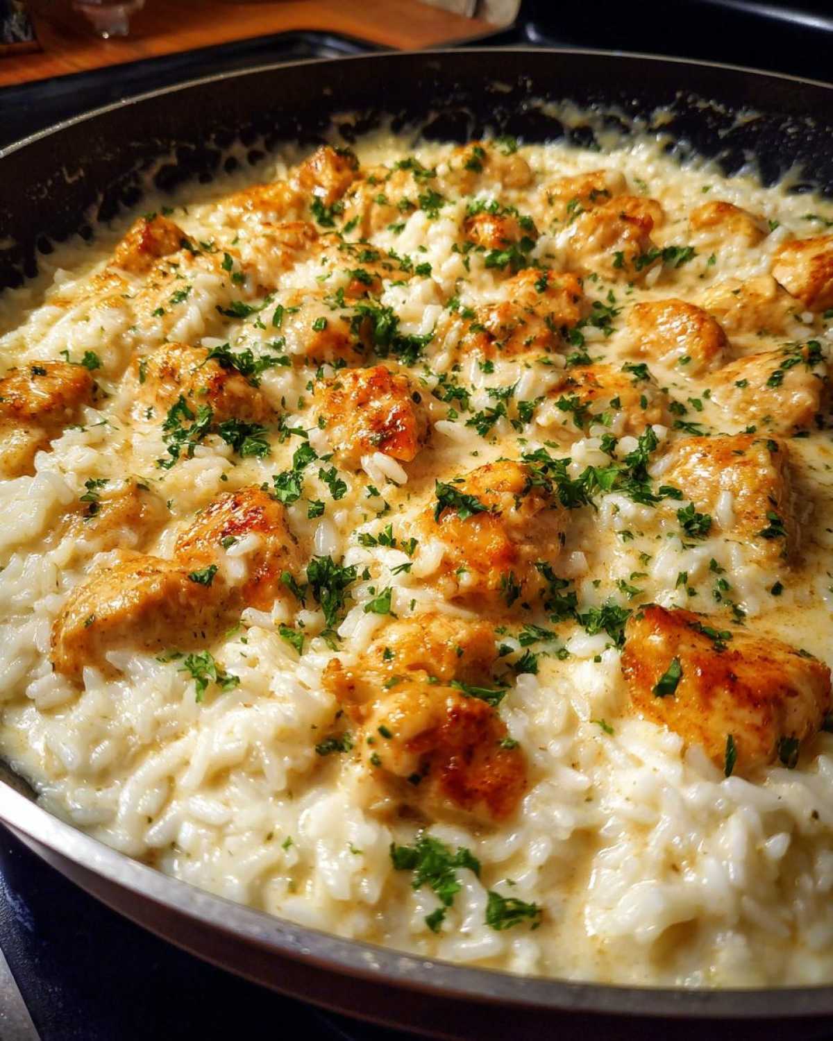 One Skillet Creamy Chicken Rice - detail 1