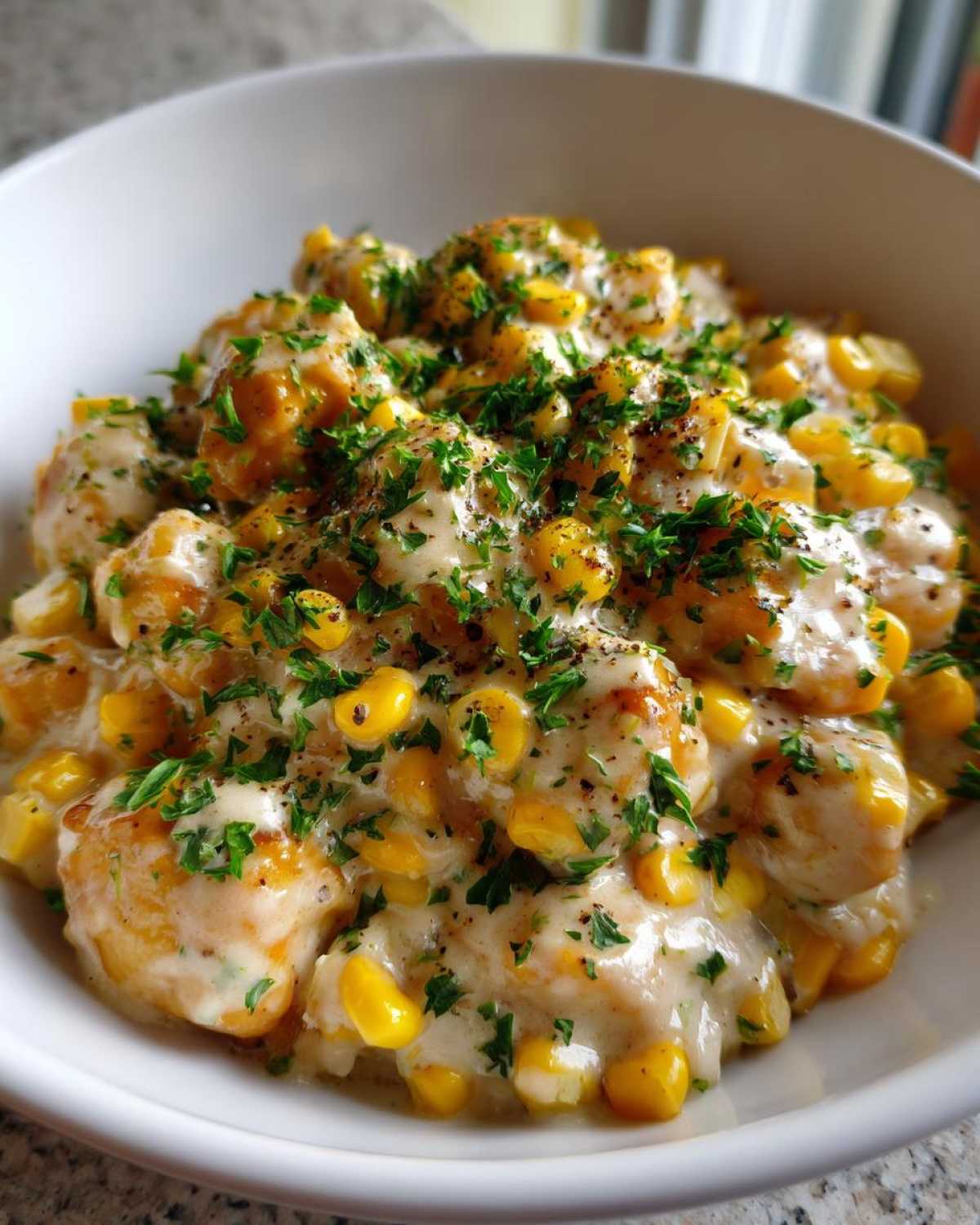 One Skillet Creamy Corn Chicken - detail 2