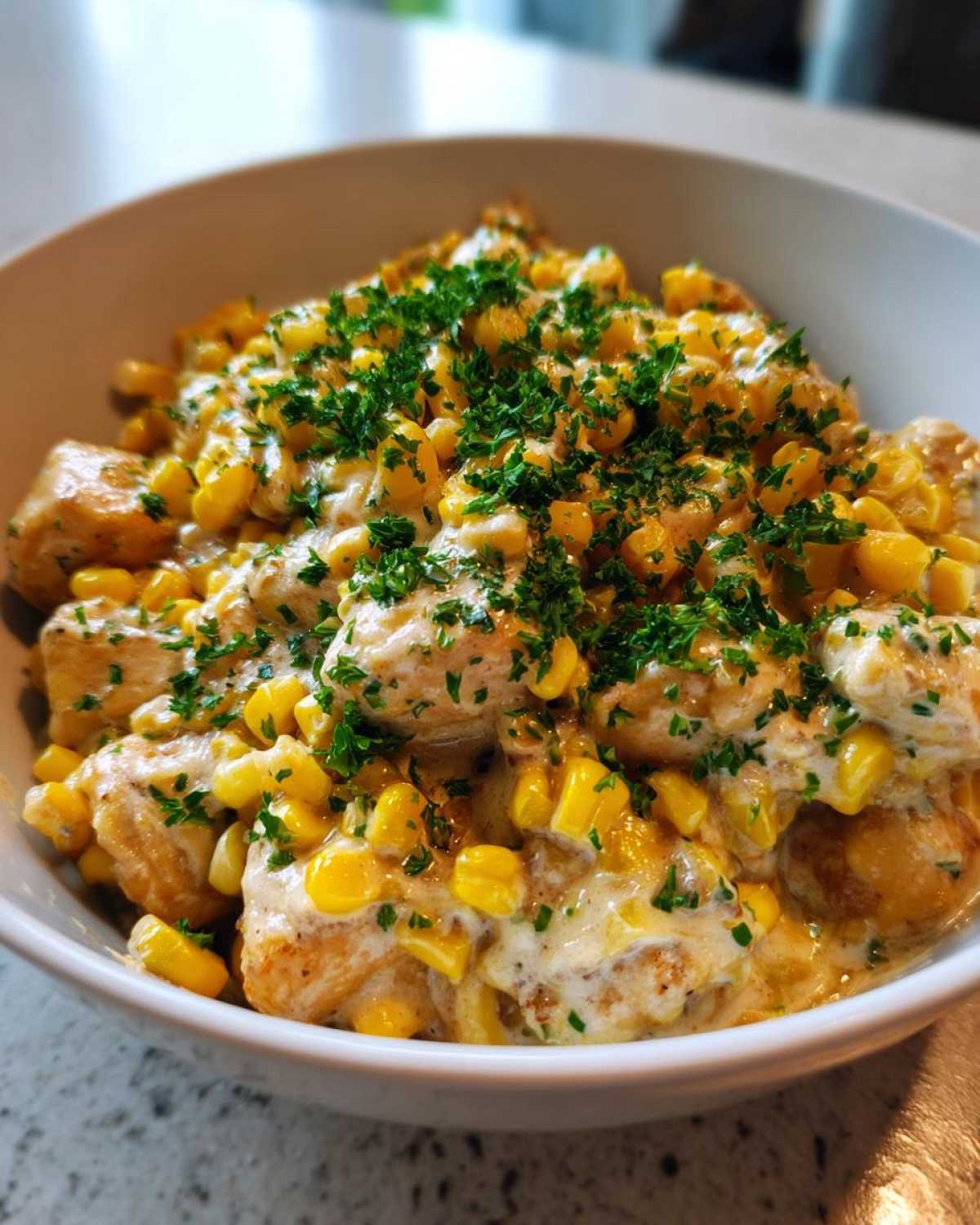 One Skillet Creamy Corn Chicken - detail 3