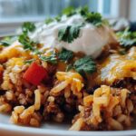 One Skillet Creamy Taco Rice