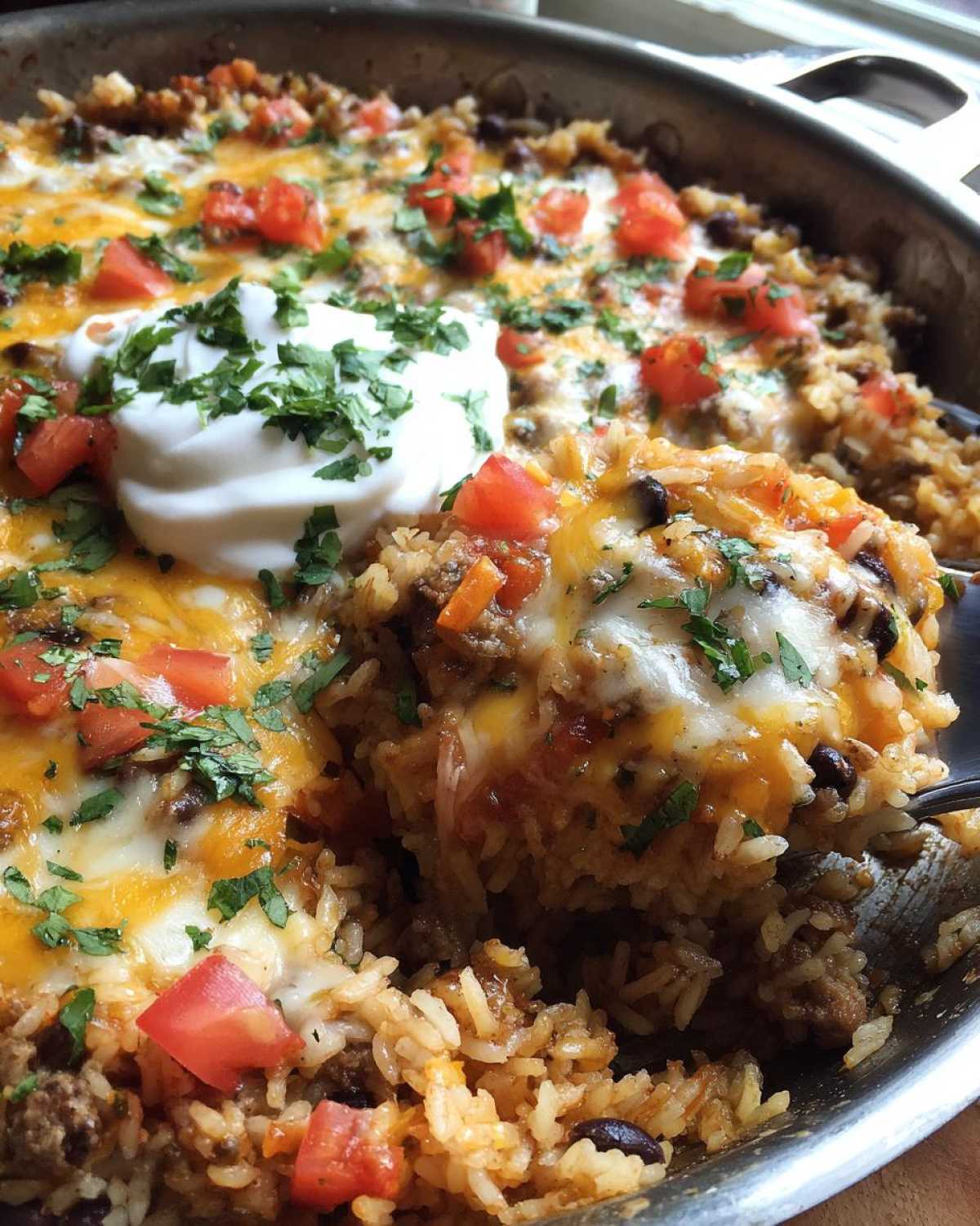 One Skillet Creamy Taco Rice - detail 4