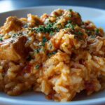 One Skillet Creamy Tomato Chicken Rice