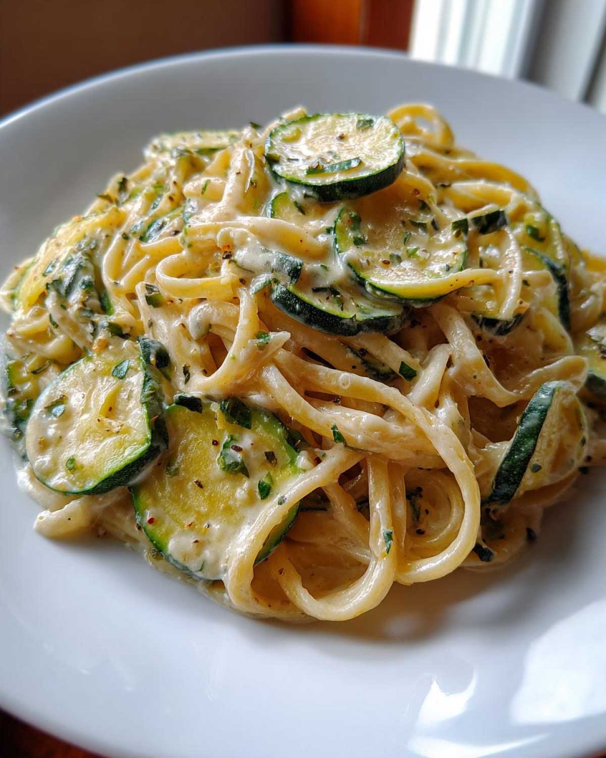 One Skillet Creamy Zucchini Pasta - detail 1