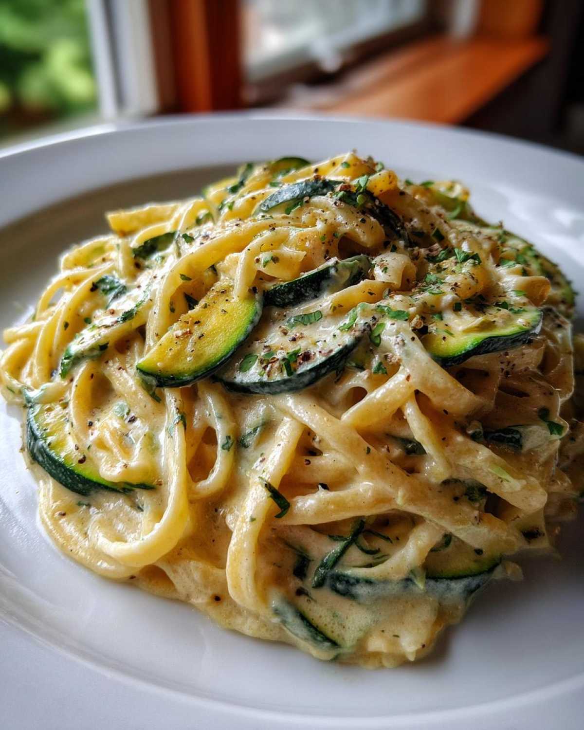 One Skillet Creamy Zucchini Pasta - detail 3