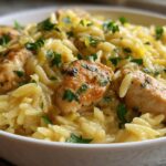 One Skillet Lemon Chicken Orzo