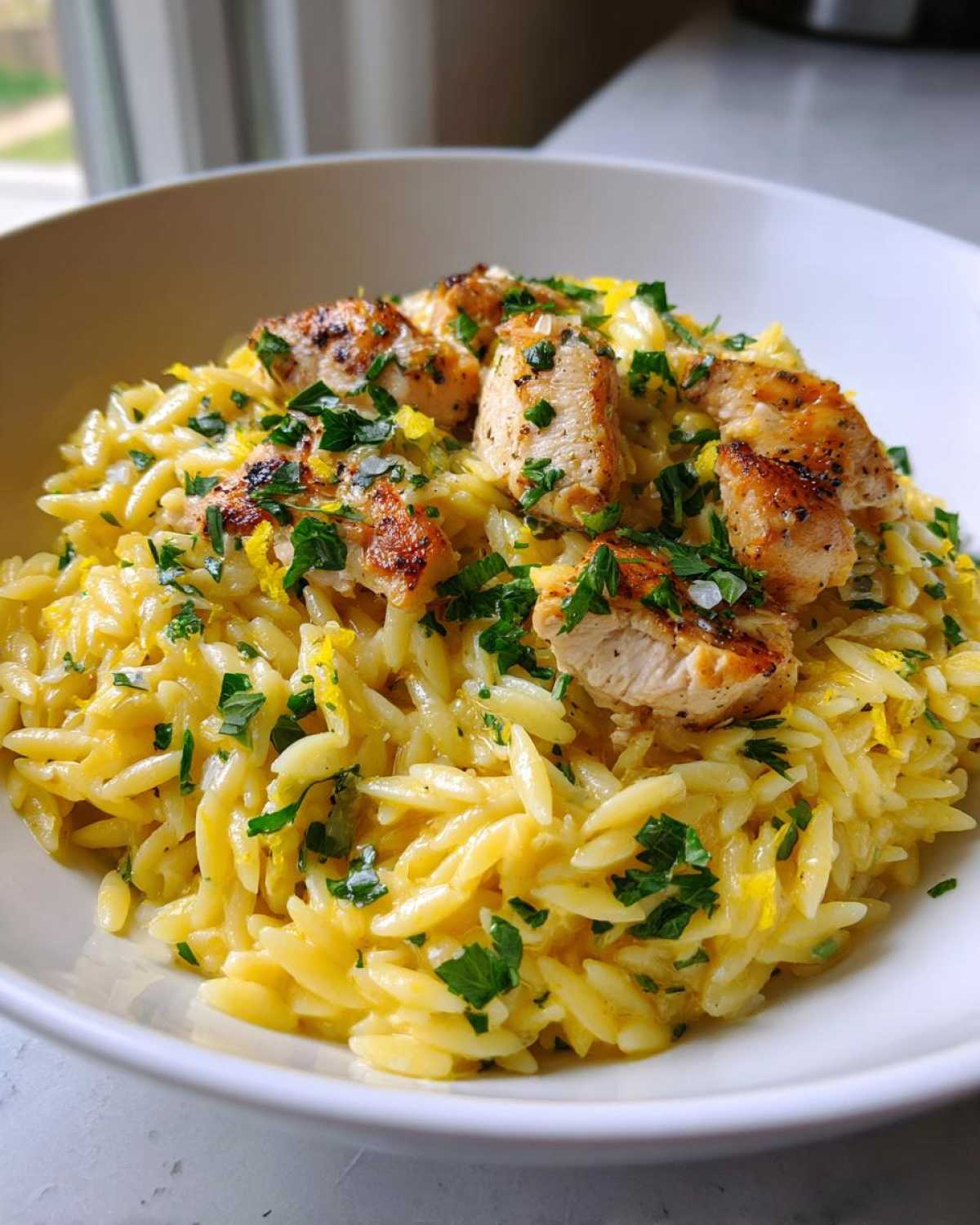 One Skillet Lemon Chicken Orzo - detail 3
