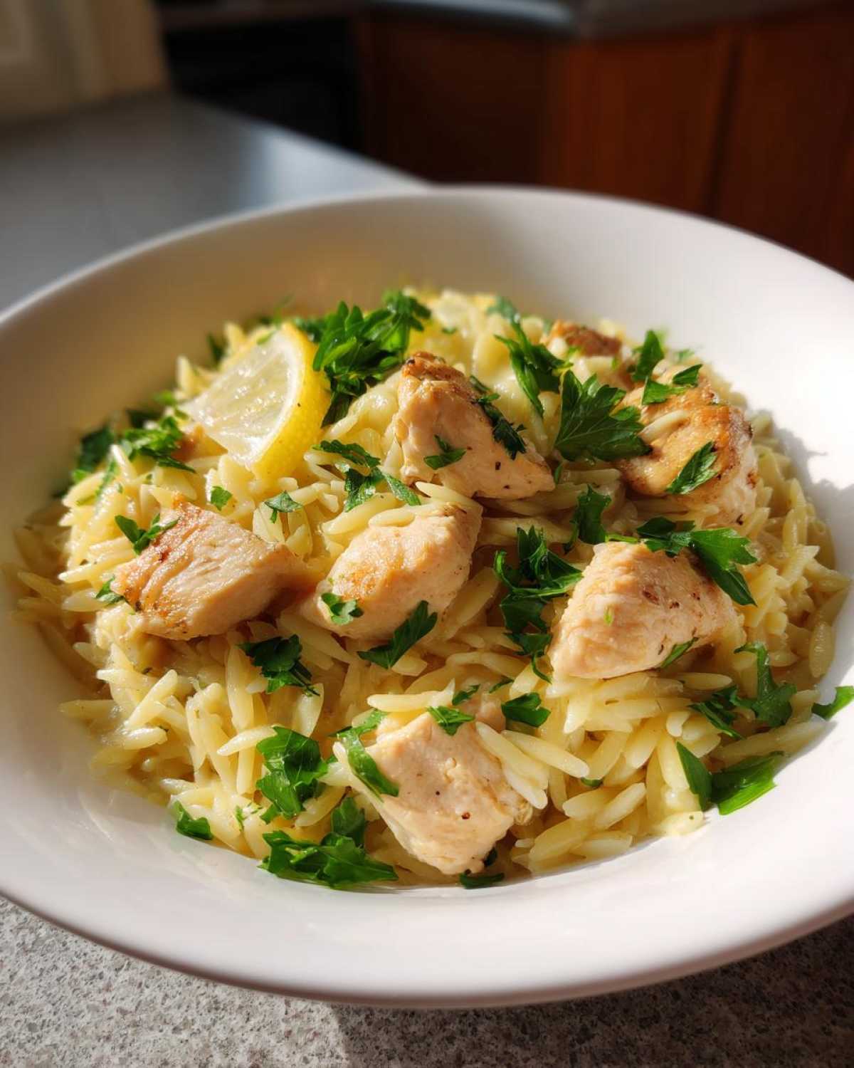 One Skillet Lemon Chicken Orzo - detail 4
