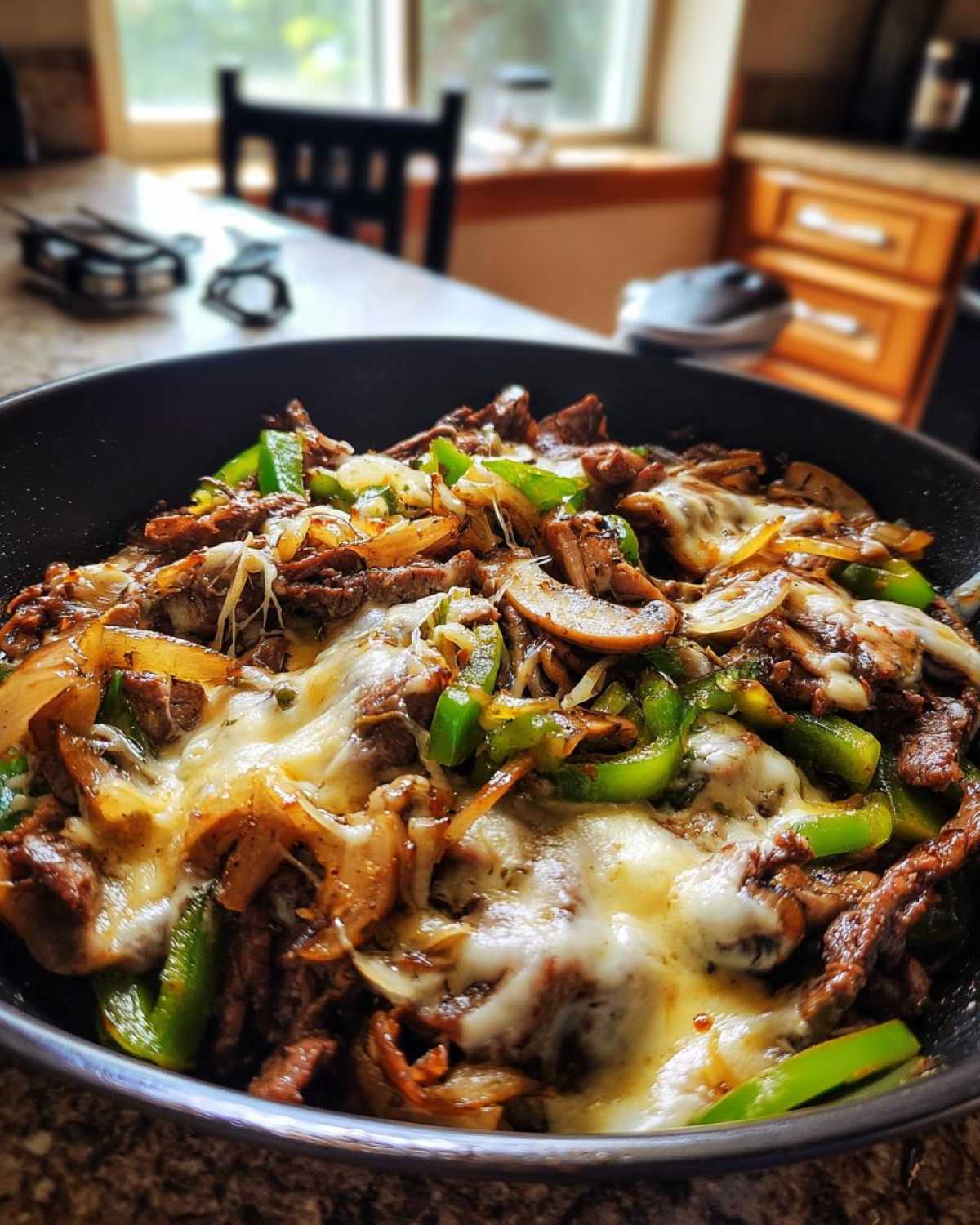 One Skillet Philly Cheesesteak - detail 2
