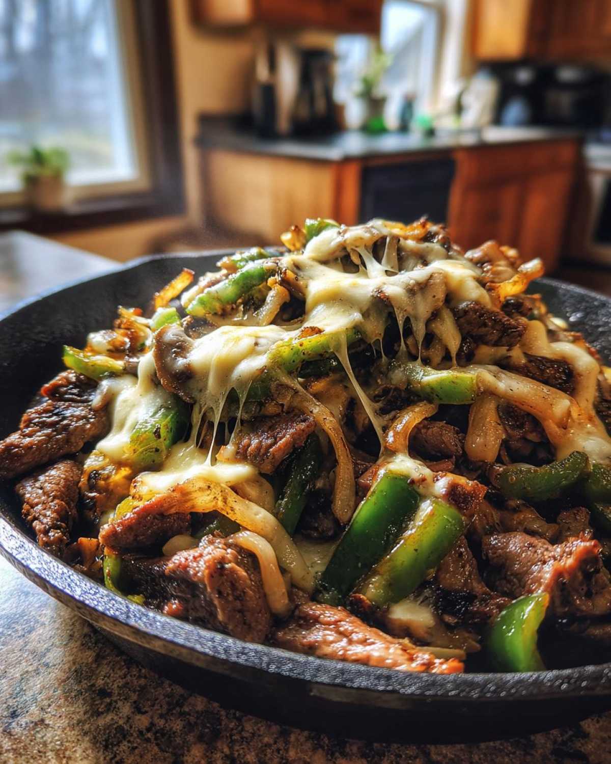 One Skillet Philly Cheesesteak - detail 4