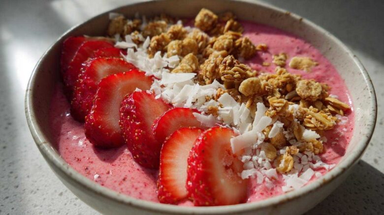 Protein Strawberry Smoothie Bowl
