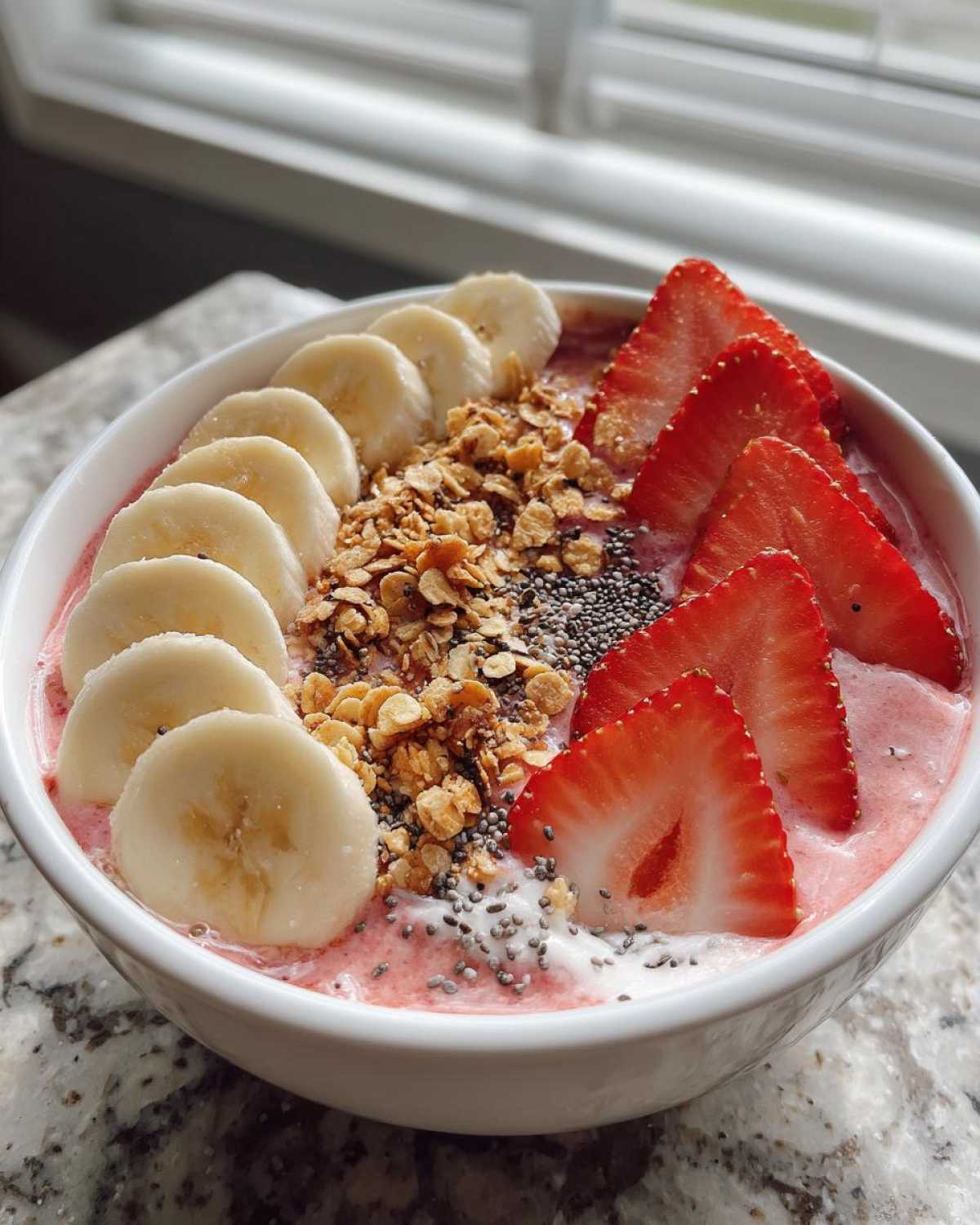 Strawberry Banana Smoothie Bowl - detail 1