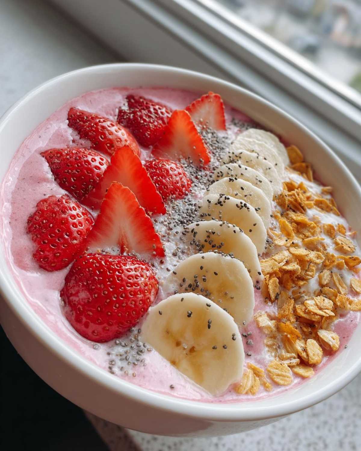 Strawberry Banana Smoothie Bowl - detail 4