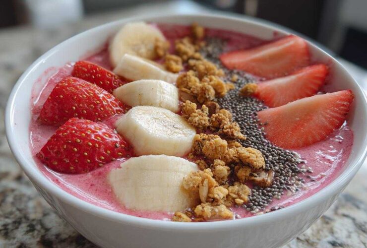 Strawberry Banana Smoothie Bowl