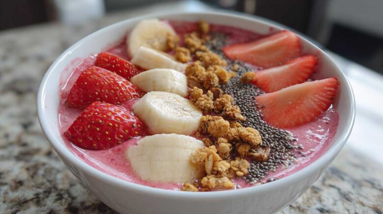 Strawberry Banana Smoothie Bowl