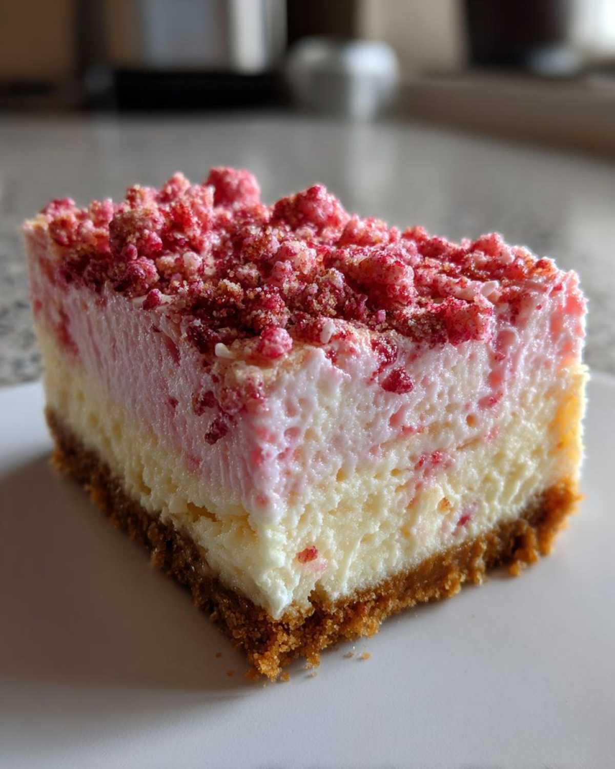 Strawberry Crunch Cheesecake - detail 1