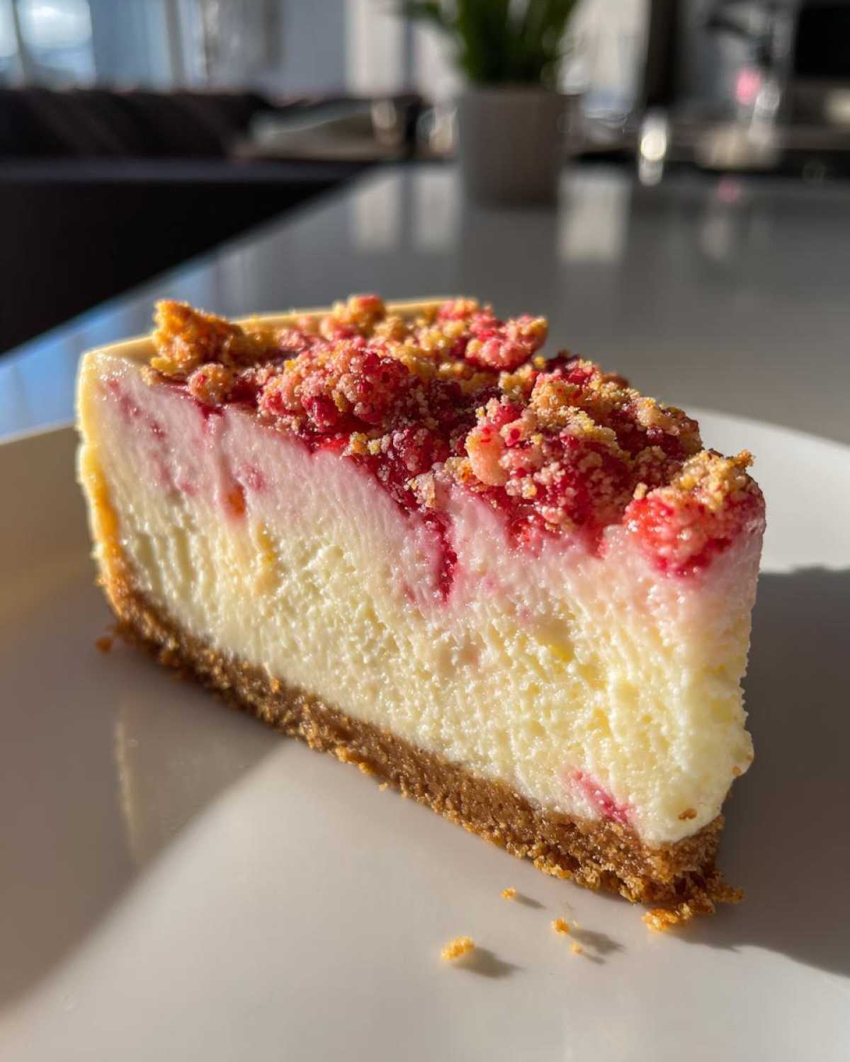 Strawberry Crunch Cheesecake - detail 3