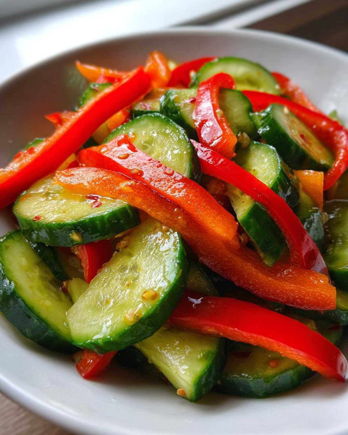 Viral Cucumber Sweet Pepper Salad - detail 3