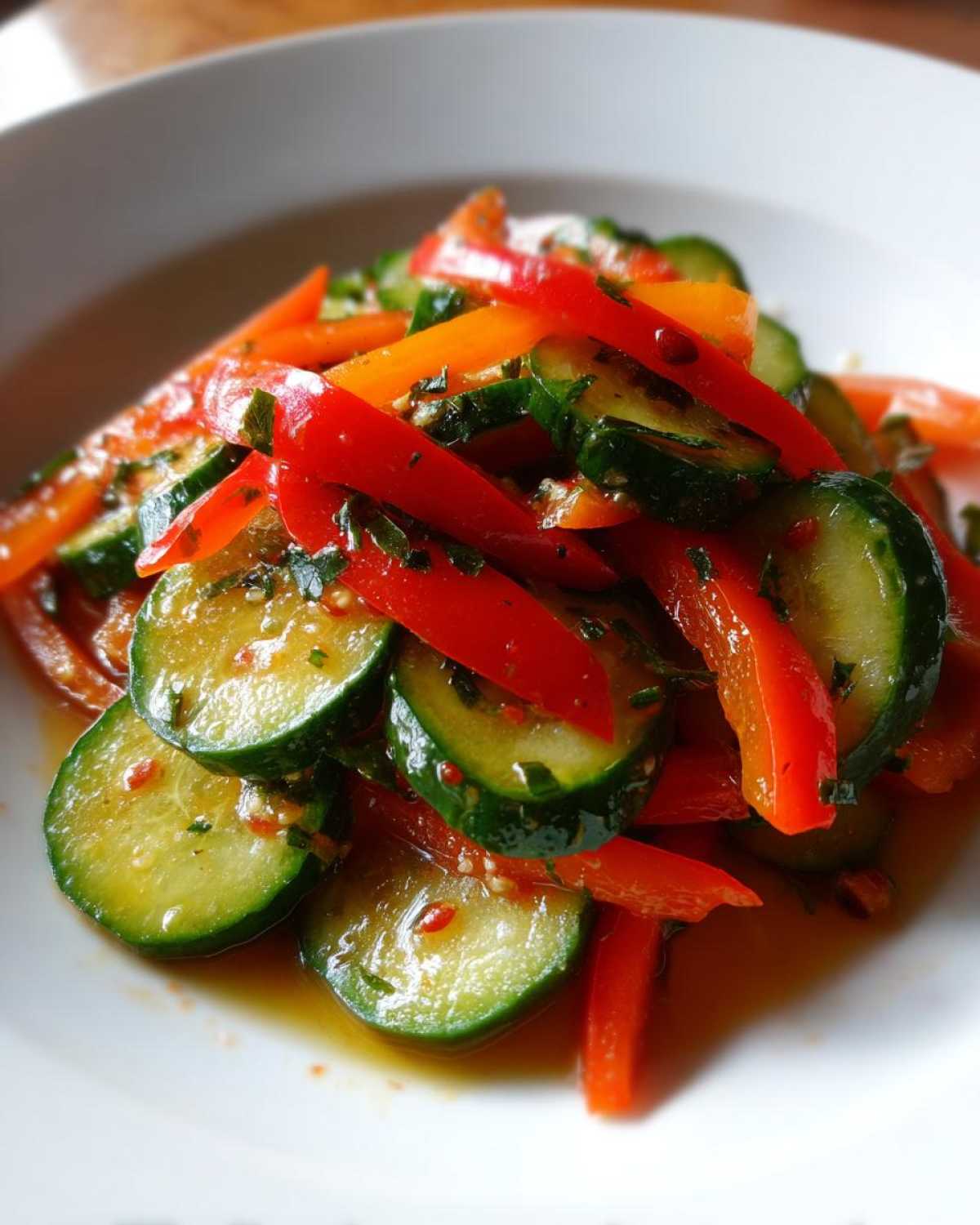 Viral Cucumber Sweet Pepper Salad - detail 4