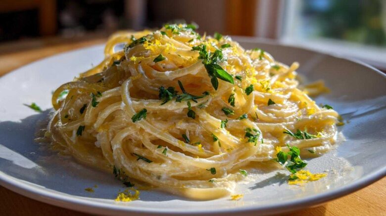 Viral Lemon Parmesan Pasta