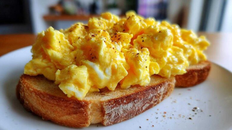 Viral Scrambled Egg Toast