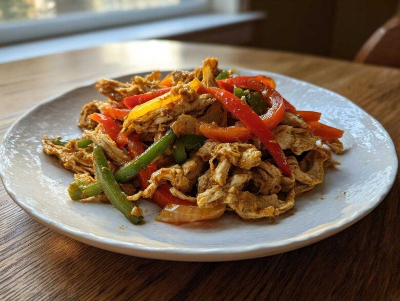 crockpot chicken fajitas - Featured